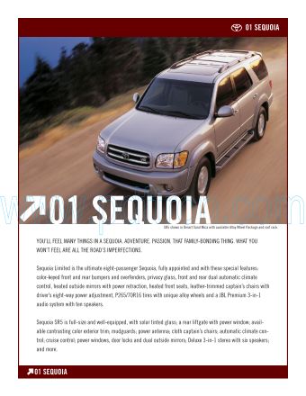 Cover of  Toyota Sequoia 2001.Pdf