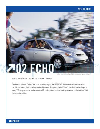 Cover of  Toyota Echo 2002.Pdf