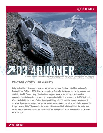 Cover of  Toyota 4Runner 2003.Pdf