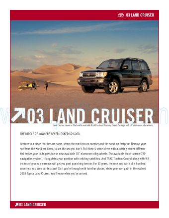 Cover of  Toyota Land Cruiser 2003.Pdf