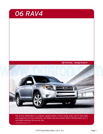 Cover of  Toyota Rav4 2006.Pdf