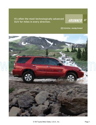 Cover of  Toyota 4Runner 2007.Pdf