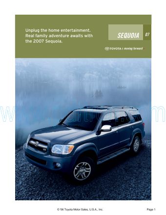 Cover of  Toyota Sequoia 2007.Pdf