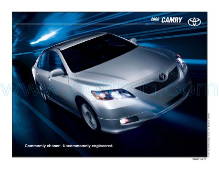 Cover of  Toyota Camry 2008.Pdf