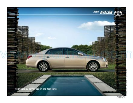 Cover of  Toyota Avalon 2009.Pdf