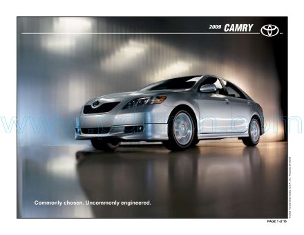 Cover of  Toyota Camry 2009.Pdf