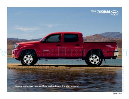 Cover of  Toyota Tacoma 2009.Pdf