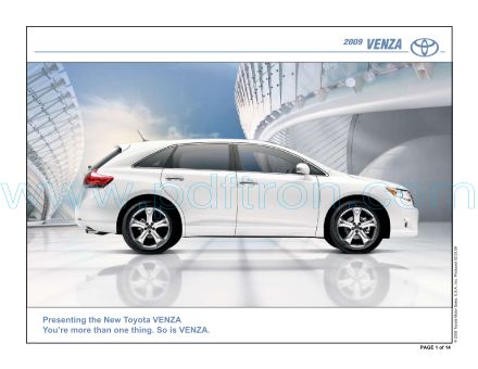 Cover of  Toyota Venza 2009.Pdf