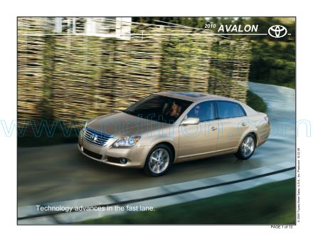 Cover of  Toyota Avalon 2010.Pdf