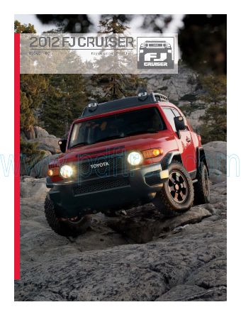 Cover of  Toyota Fj Cruiser 2012.Pdf