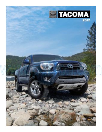 Cover of  Toyota Tacoma 2012.Pdf