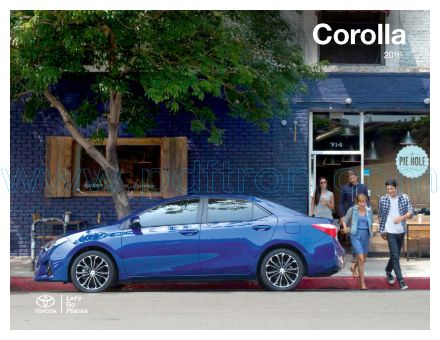 Cover of  Toyota Corolla 2016.Pdf