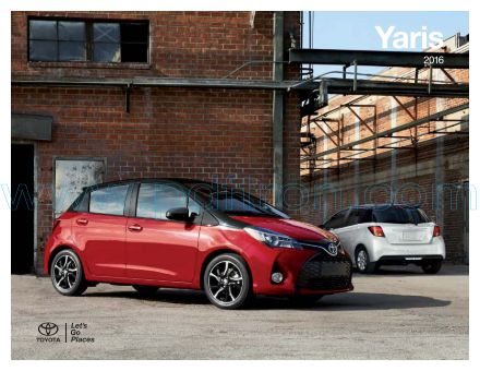 Cover of  Toyota Yaris 2016.Pdf