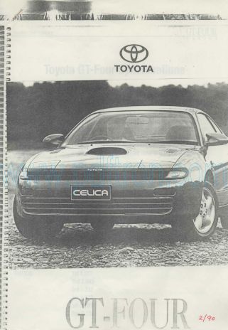 Cover of Toyota Celica St185 Specifications.Pdf