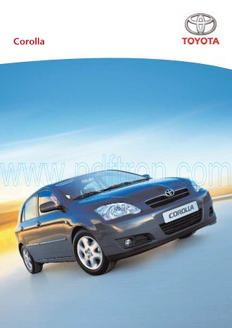 Cover of Toyota Corolla Car Brochure 2006.Pdf