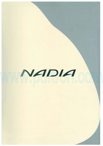 Cover of Toyota Nadia Car Brochure 1999.Pdf