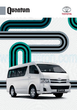 Cover of Toyota Quantum Van Brochure 2012.Pdf