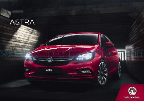 Cover of Vauxhall Astra Car Brochure 2018.Pdf