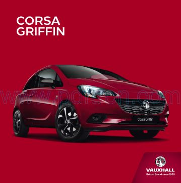 Cover of Vauxhall Corsa Griffin Car Brochure 2018.Pdf