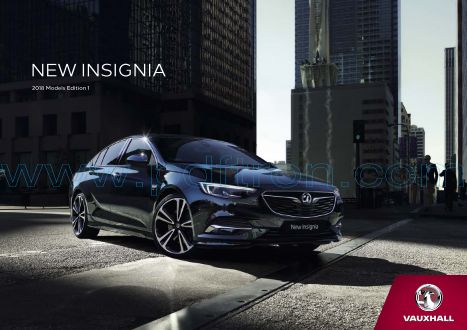 Cover of Vauxhall İnsignia Car Brochure 2017.Pdf