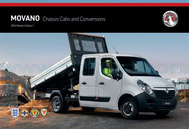 Cover of Vauxhall Movano Chassis Cabs And Conversions Brochure 2015.Pdf