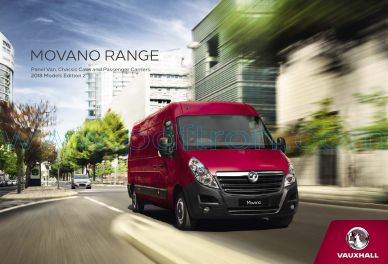 Cover of Vauxhall Movano Van Brochure 2018.Pdf