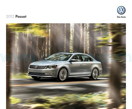 Cover of  Volkswagen Passat 2012.Pdf