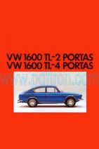 Cover of Volkswagen 1600 Tl 2Tl 4 Portas Car Brochure 1973.Pdf