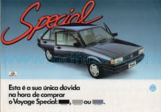 Cover of Volkswagen Voyage Special Car Brochure 1992.Pdf