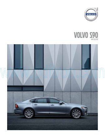 Cover of Volvo 2018 S90 Brochure V1.Pdf