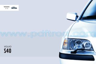 Cover of Volvo S40 Car Brochure 2005 202012.Pdf