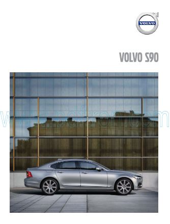 Cover of Volvo S90 Car Brochure 2019.Pdf