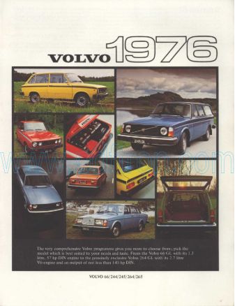 Cover of Volvo Uk Range Brochure 1976.Pdf