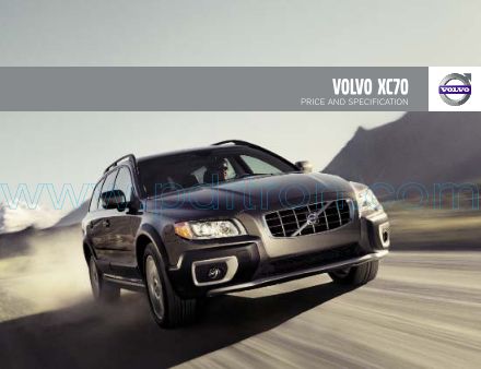 Cover of Volvo Xc70 Price And Specification Brochure 2009.Pdf