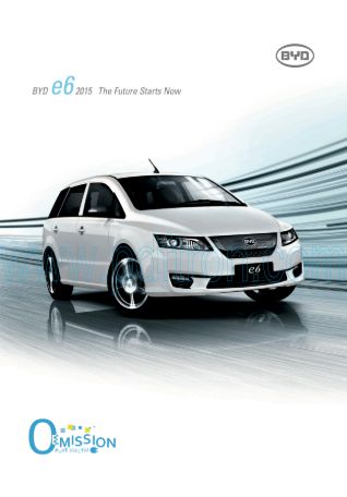 Cover of Byd E6 Car Brochure.Pdf