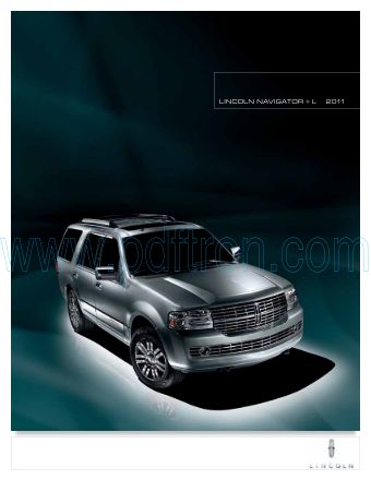 Cover of Lincoln Navigator Car Brochure 2011.Pdf