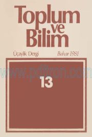 Cover of Toplum Ve Bilim - Sayı 013.Pdf