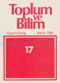 Cover of Toplum Ve Bilim - Sayı 017.Pdf