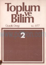 Cover of Toplum Ve Bilim - Sayı 02.Pdf