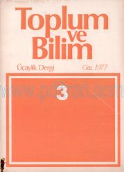 Cover of Toplum Ve Bilim - Sayı 03.Pdf