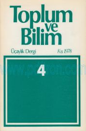 Cover of Toplum Ve Bilim - Sayı 04.Pdf