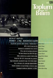 Cover of Toplum Ve Bilim - Sayı 128.Pdf