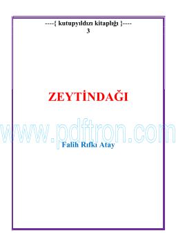 Cover of Falih Rifki Atay - Zeytindagi.pdf