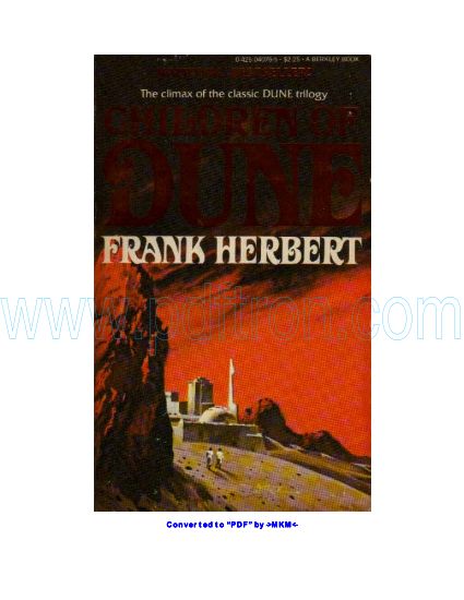 Cover of Frank Herbert - Dune 3 - Children Of Dune.pdf