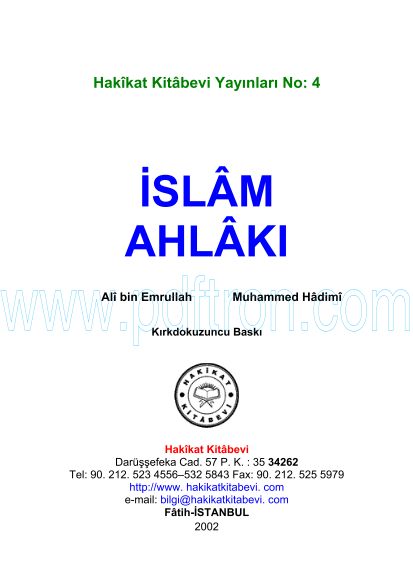 Cover of Islam Ahlaki.pdf