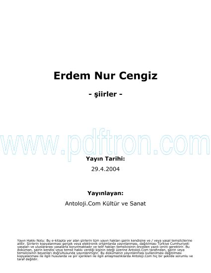 Cover of Erdem Nur Cengiz - Şiirleri.pdf