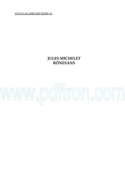 Cover of Jules Michelet - Ronesans.pdf