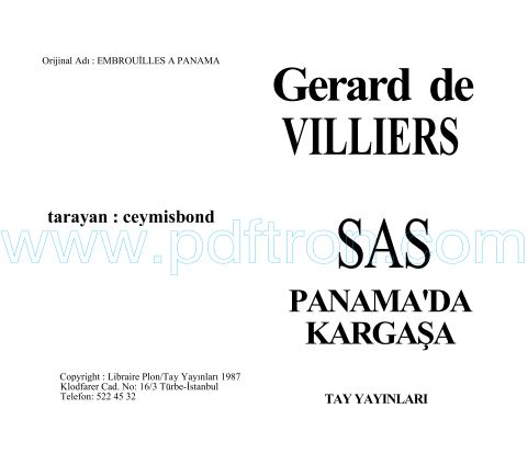 Cover of Gerard De Williers - 80 Panama'da Kargasa.pdf