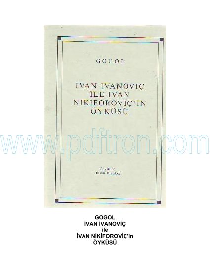 Cover of Gogol - Ivan Ivanic Ile Ivan Nikiforovic.pdf