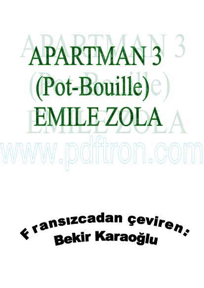 Cover of Emile Zola - Apartman 3.pdf